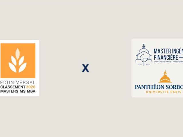Front Classement Master Ingénierie Financière - Eduniversal 2026